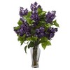 Nearly Natural 24-in Lilac Silk Flower Arrangement - 3 of 4