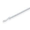 Links of Italy Sterling Silver 3mm Franco Chain (100 Gauge) - Rhodium Plated - Available Sizes: 18  , 22  , 24  Inches - 2 of 3