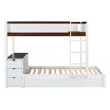 Merax Modern Twin-Over-Twin Bunk Bed with Built-In Desk, Trundle, Storage Drawers, and USB Ports - 4 of 4