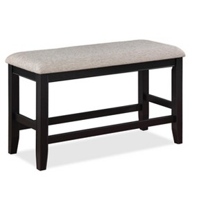 TiramisuBest Gold Bedroom Bench - Champagne Solid Wood & MDF Entryway, 54x18x19 Inches - 1 of 4