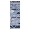 Modern Geometric Area Rug Non-Slip Stain-Resistant Accent Area Rugs - 3 of 4