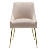 WestinTrends Upholstered Performance Velvet Accent Chair With Metal Leg - 4 of 4