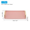 Unique Bargains Modern Rectangular Decorative Elegant Serving Tray with Handle - 2 of 4