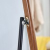 FURNIinspire Full Length Mirrors Floor Standing Wall Mirror, Bedroom Foyer, Clothing Store, Wall Mounted Mirror, Square Light Brown, 23.2"*0.57"*65" - 3 of 4
