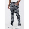 Slickblue Men's Plaid Work Pants - Classic Button Fly Trousers - Casual to Office Look - Black - Size 30-36 - 3 of 4