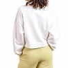 Women's Embroidered French Terry Long Sleeve Crop Top - PAPARAZZI - 3 of 4
