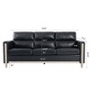 79.5" 3-Seater Sofa, Modern Upholstered Sofa With Side Pocket Solid Wood Frame For Living Room - 3 of 4