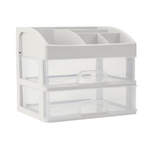 Unique Bargains Clear Makeup Organizer Countertop 1 Pc - 1 of 4