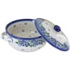 Blue Rose Polish Pottery Z05 Galia Covered Round Baker with Handles - 2 of 2