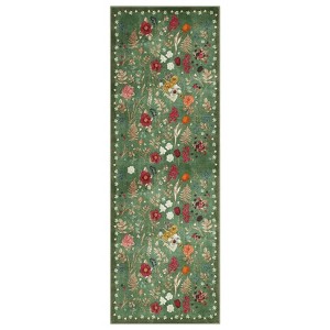 homfan Colorful Color Floral Door Mat Indoor Entrance Non-Slip Soft Oriental Vintage Carpet Kitchen Entryway Bedroom Corridors Indoor - 1 of 4