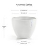 Ecopots Antwerp Durable Modern Round Indoor/Outdoor Recycled-Based Composite Flower Pot Planter - 2 of 4
