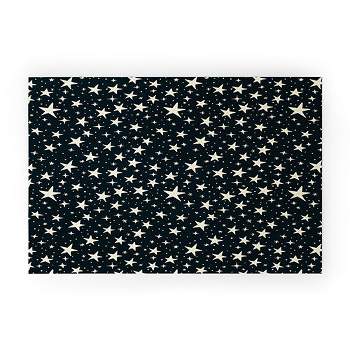 Avenie Black And White Stars Welcome Mat - Deny Designs