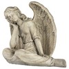 Northlight 17" Gray Graceful Sitting Angel Outdoor Garden Statue - 3 of 4