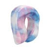 Pink Blue Tie Dye Print Poly Satin Adult Neck Pillow and Eye Mask Set - 4 of 4