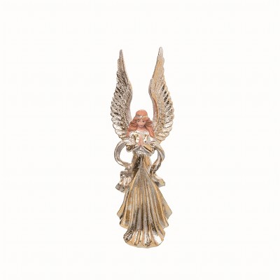 Transpac Resin Multicolor Christmas Glowing Angel Decor