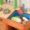Kids Wooden Mud Kitchen, Outdoor Play Kitchen Playset with Cookware Accessories, Faucet and Sink - 4 of 4