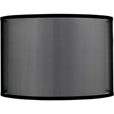 Black Drum Lamp Shade Target, Small Black Cylinder Lamp Shade