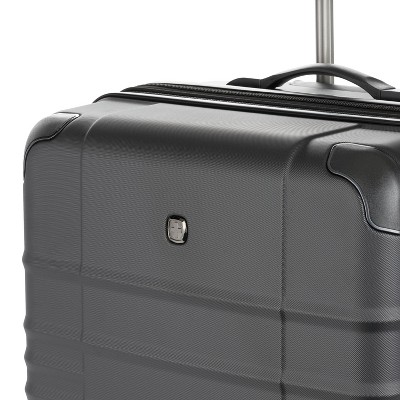 SWISSGEAR Cascade Hardside Large Checked Spinner Suitcase - Black