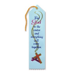 Beistle Put God In The Center Ribbon, 2" x 8", (6/Pkg) Multicolored - 1 of 1