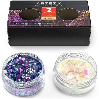 Arteza Glitter, Holographic, Shakers, Fairy Dust, Moonstone - 2 Pack (ARTZ-8328)