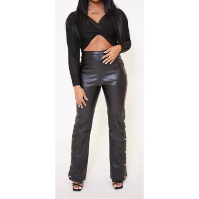 Women's Kourtney Vegan Leather Pants - line and dot