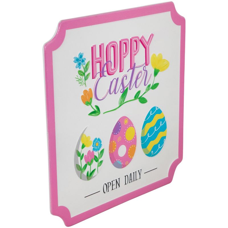 Northlight Hoppy Easter Open Daily Metal Wall Sign - 9.75", 4 of 8