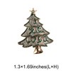 Unique Bargains Christmas Brooches HC152 Alloy Dripping Wax Green Silver Tone 1.3"x1.69" 1 Pc - 3 of 4