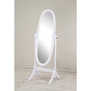 Roundhill Furniture Traditional Queen Anna Style Wood Floor Cheval Mirror - 1 of 4