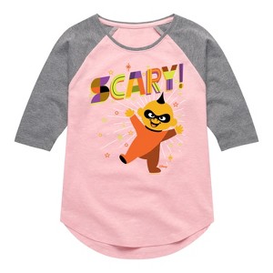 Girls' - Disney - The Incredibles Halloween Shirt Tail Raglan Graphic T-shirt - 1 of 4