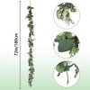 Unique Bargains Indoor Outdoor Waterproof Artificial Hanging Vine Plants 72" 4 Pcs - 2 of 4
