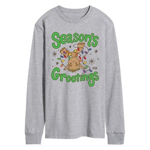 Men's - Marvel - Seasons Grootings Long Sleeve Graphic T-Shirt - 1 of 3