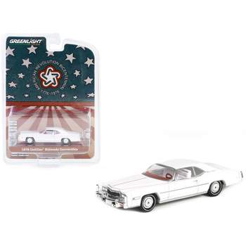 1976 Cadillac Eldorado Convertible (Top Up) White w/White Interior "Anniversary Collection" 1/64 Diecast Model Car by Greenlight