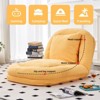 Okak Modern Folding Chair Floor Human Dog Bed with 5 Adjustable Positions,Comfy Upholstered Sofa for Bedroom,Living Room,Office - 4 of 4