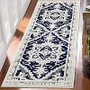Washable Runner Rug Non Slip Vintage Floral Medallion Distressed Low Pile Carpet for Kitchen Laundry Entryway - 2 of 4