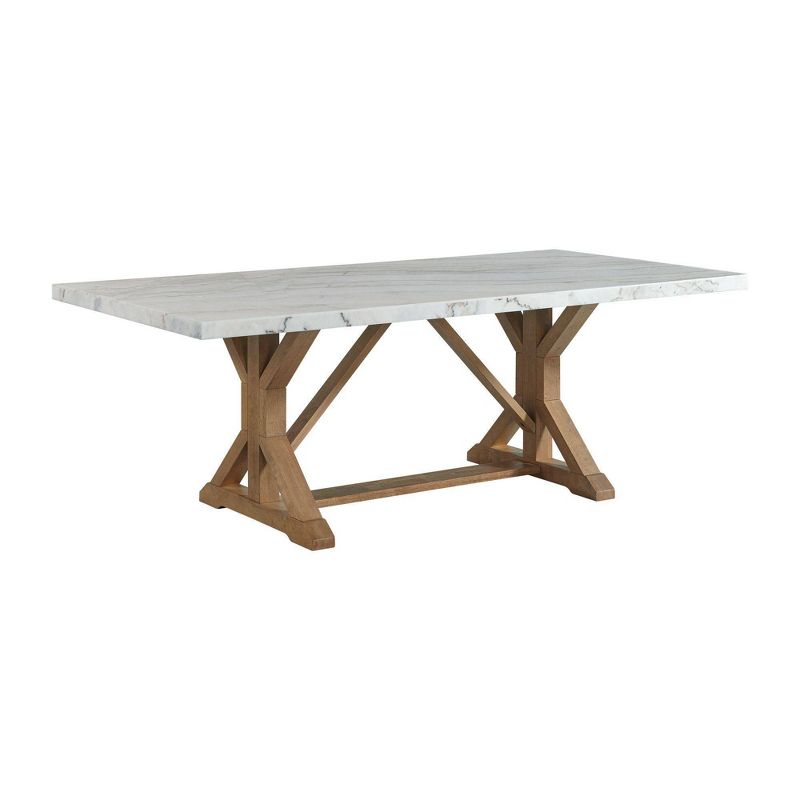 Liam Standard Height Rectangular Dining Table White Marble - Picket House Furnishings, 3 of 12