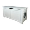 39.4" Top open Cat Litter Box Enclosure Furniture, Cat Washroom, Hidden Litter Box Cover, Hideaway Litter Box, Cat House, White - 4 of 4