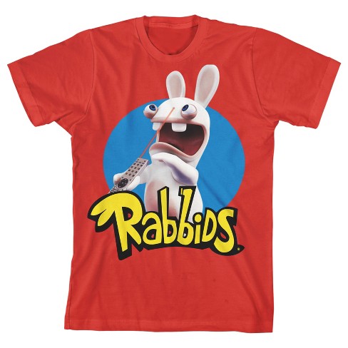 Rabbids Remote Control Boy's Red T-shirt-small : Target