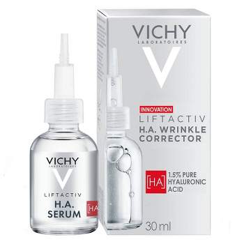 Vichy LiftActiv 1.5% Hyaluronic Acid Wrinkle Corrector, Hyaluronic Acid Face Serum with Vitamin C - 1.01 fl oz