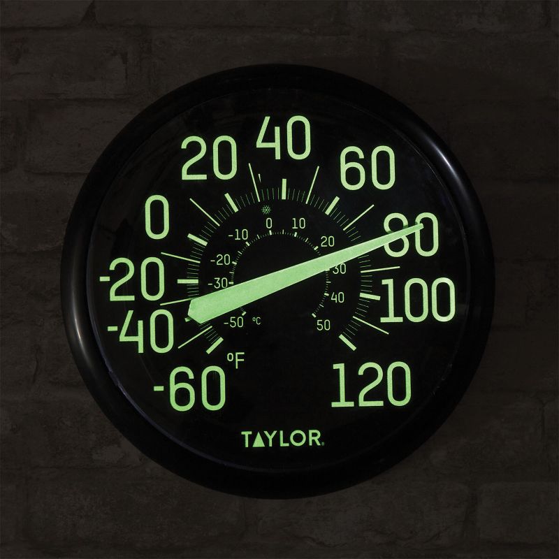 Taylor® Precision Products 13.25-Inch Indoor/Outdoor Glow-in-the-Dark Thermometer, 5 of 7