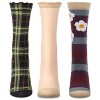 MeMoi Women's 3 Pair Pack Fashion Crew Socks - 2 of 4