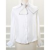 Allegra K Women's Transparent Skinny Solid Color Lightweight Organza Scarf Neckerchief - 2 of 4