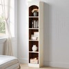 MAYEERTY 7-Tier Corner Bookshelf, Industrial Corner Etagere Bookcase - 2 of 4