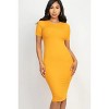 Slickblue Ribbed Bodycon Midi Dress, Comfortable Fit, Stretchy Polyester-Spandex, Color and Size Options - 2 of 4