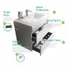 FAMYYT 36 in. Single Sink Floating White Bath Vanity with White Ceramic Top (Assembled), DTC Soft-closing Drawers - 4 of 4