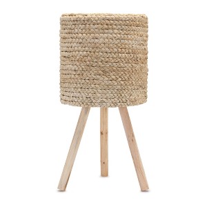 Wooden Planter with Legs – 10"H – Beige Wood MDF Indoor Accent – By Melrose - 1 of 3