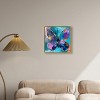 Art Remedy Jewel Toned Butterfly Colorful buterfly and flowers wall art Framed - 2 of 4