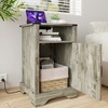 Vynxaria UL Certified Charging Nightstand with USB Ports and Outlets, MDF Wood, Ample Storage, Easy Assembly - 3 of 4