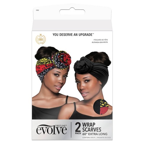 Black 2024 hair scarves