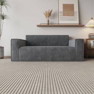 3-Seater Corduroy Memory Foam Sofa-in-a-Box with Deep Seat and No Installation Design - 1 of 4