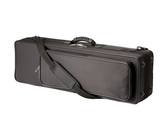 Allora Paris Series Professional Straight Soprano Saxophone with 2 Necks AASS-805 - Black Nickel Body - Silver Plated Keys